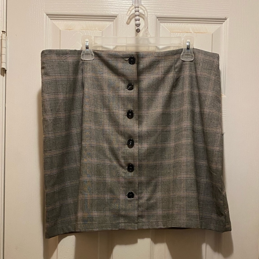 Button down skirt